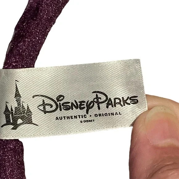 Disney Parks Minnie Mouse Ears Purple and Silver Headband - Picture 3 of 4